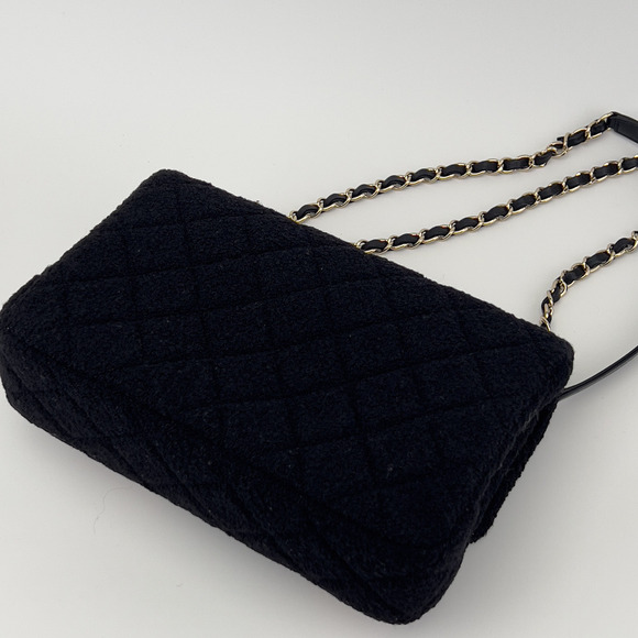 Chanel embroidered nunber tweed double flap bag - Picture 4 of 9